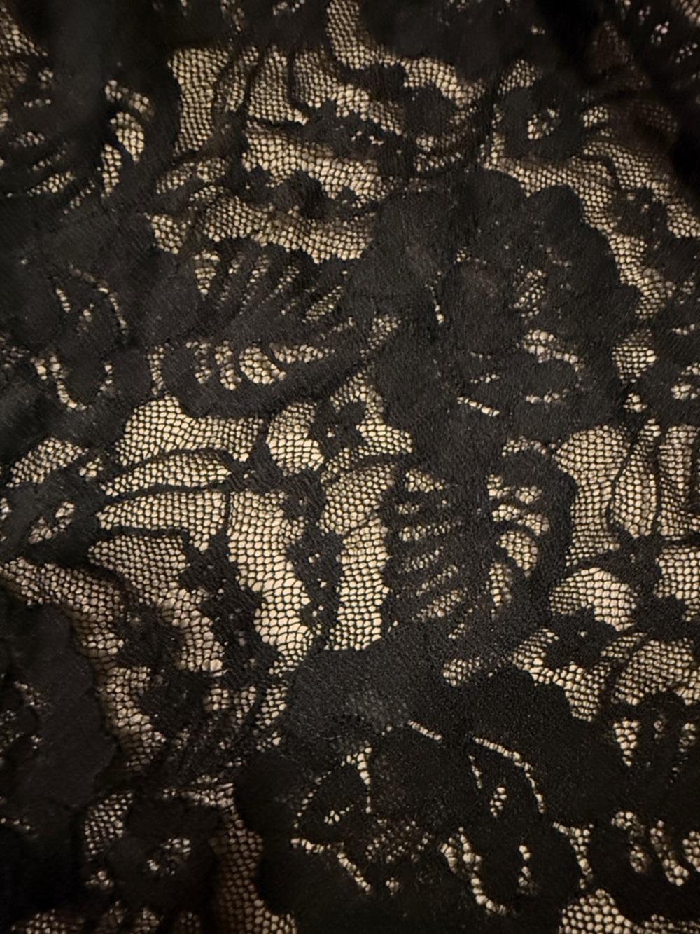 Black Lace Camisole Tank Top - Picture 3 of 3